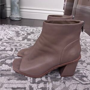 Vince Camuto open toe bootie. Good condition.